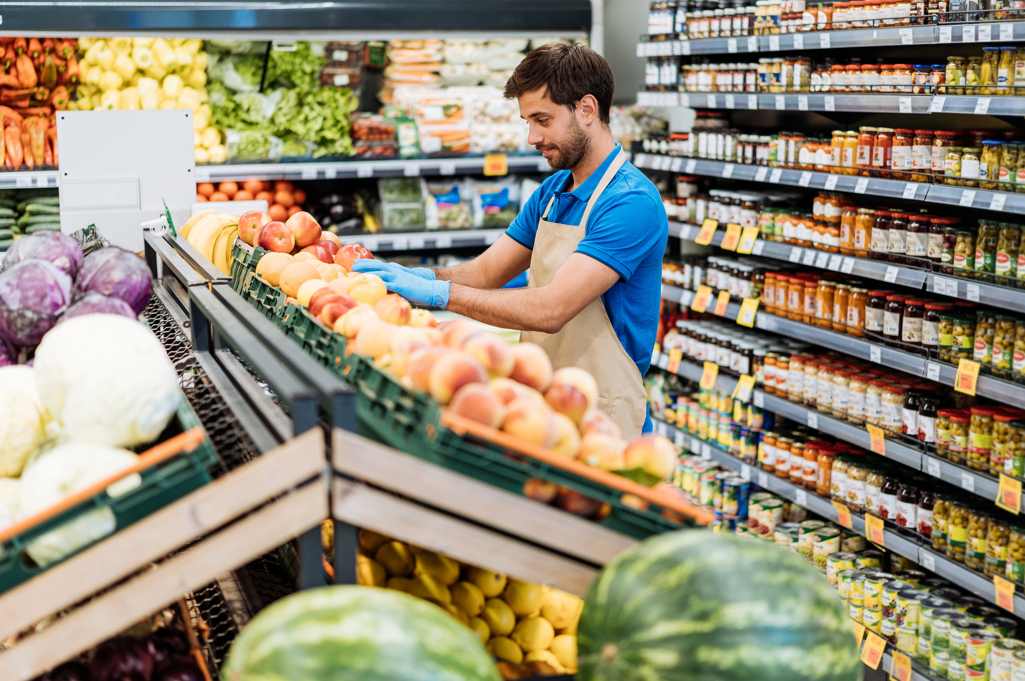 Werknemer Supermarkt
