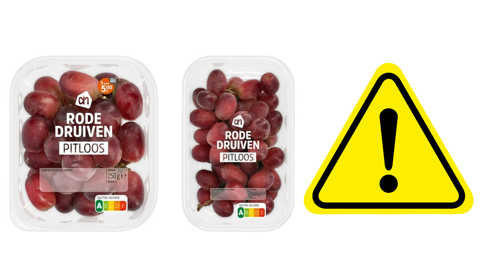 Terugroepactie Rode Druiven Terugroepactie Rode Druiven