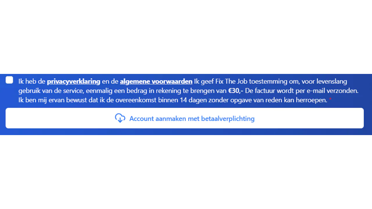 Fixthejob Betaalknop Fixthejob Betaalknop