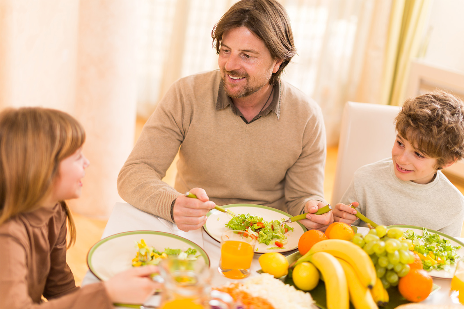 Gezin Vezelrijk Aan Het Eten