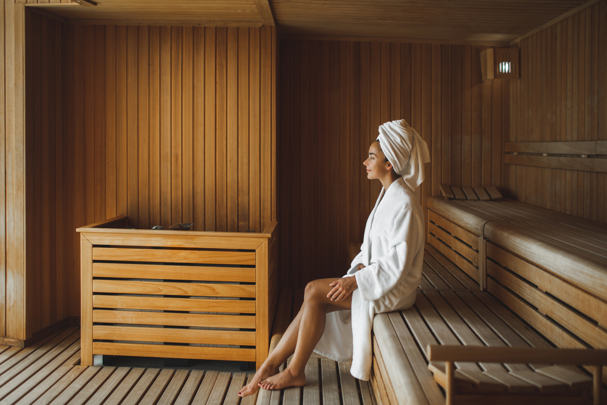 Chillen in De Sauna