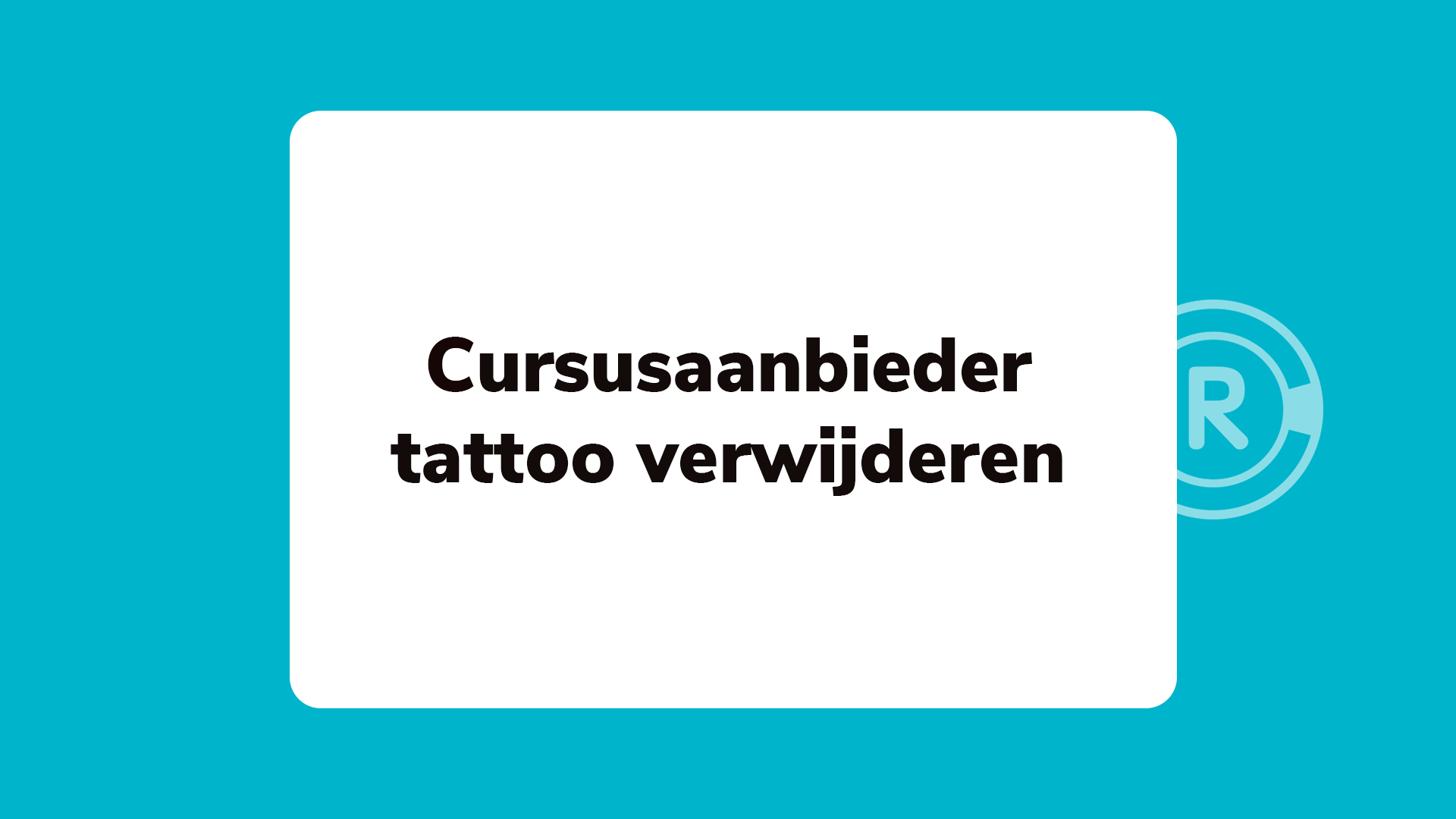 Reactie Cursusaanbieder Reactie Cursusaanbieder