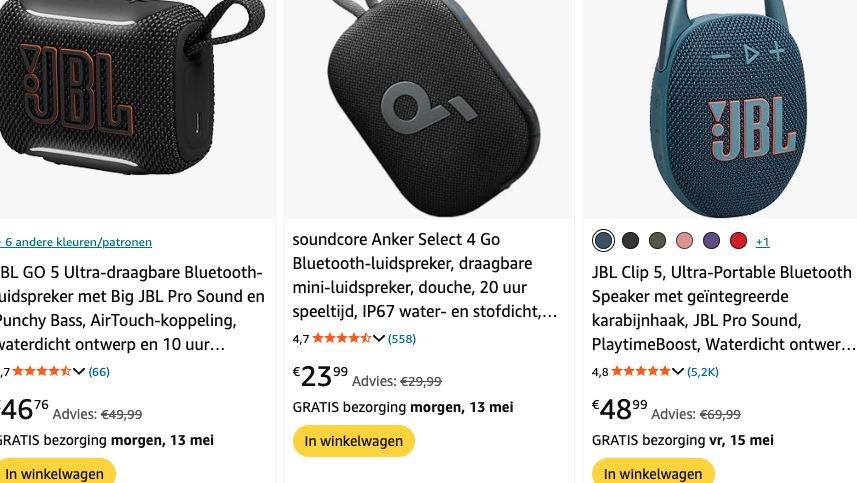 Voorbeeld Amazon Voorbeeld Amazon