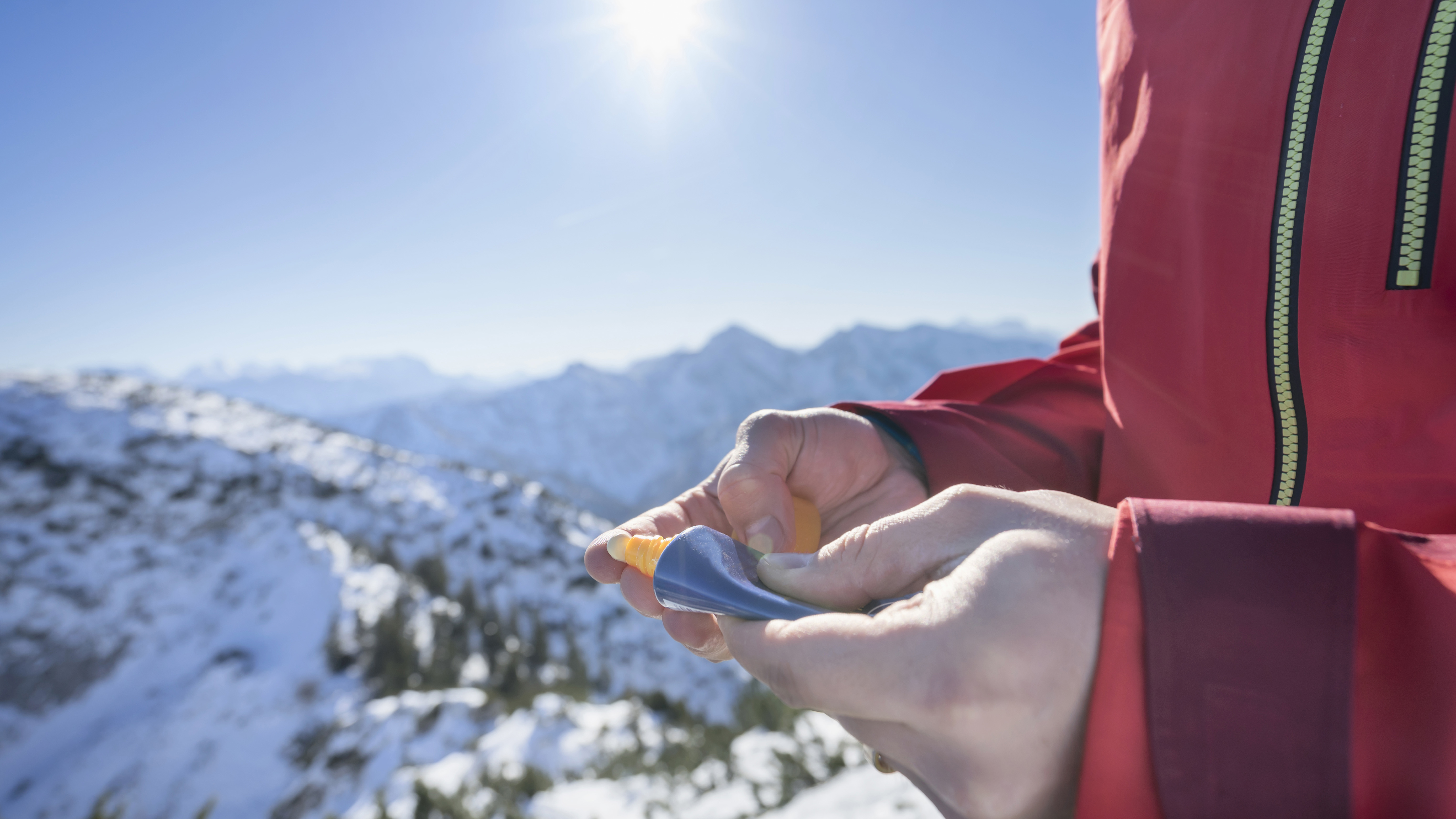 Wintersport Zonnebrand Wintersport Zonnebrand