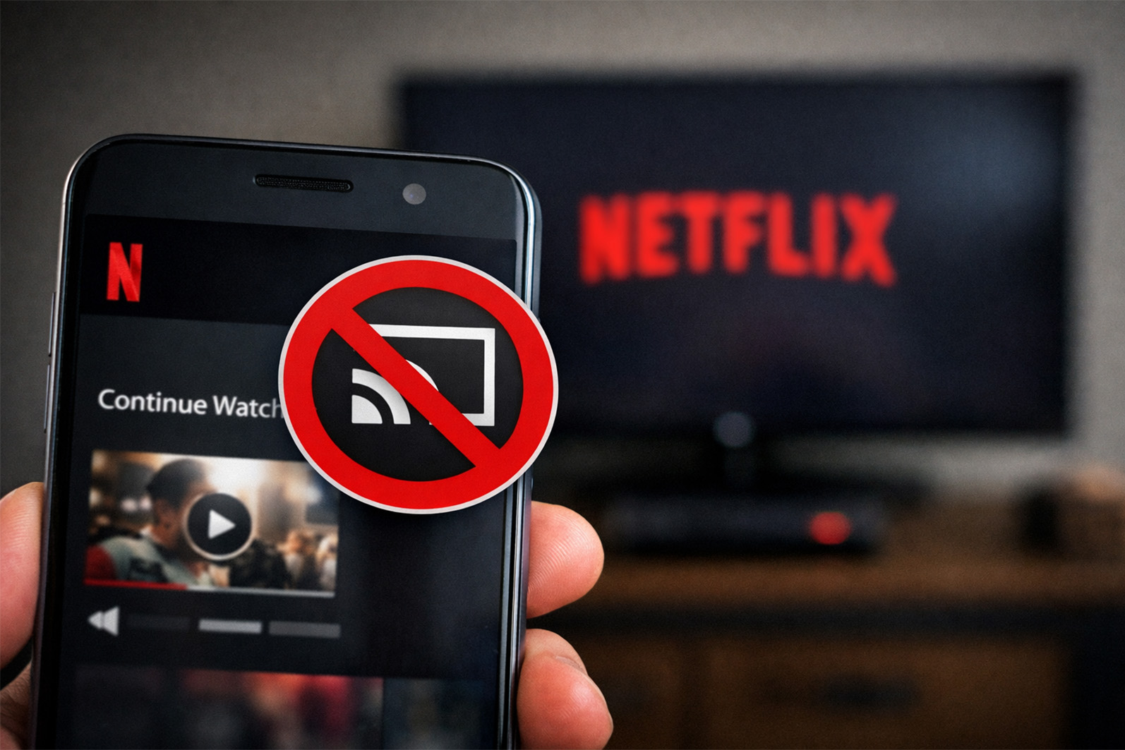 Netflix Cast Knop Netflix Cast Knop
