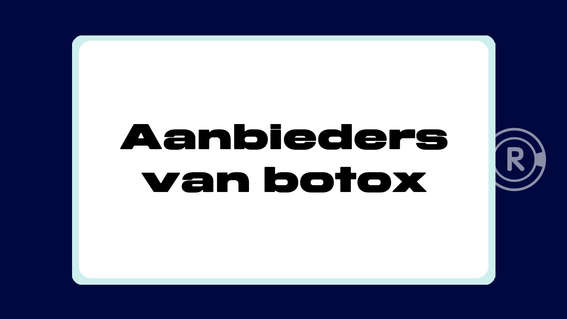 Botox Reacties