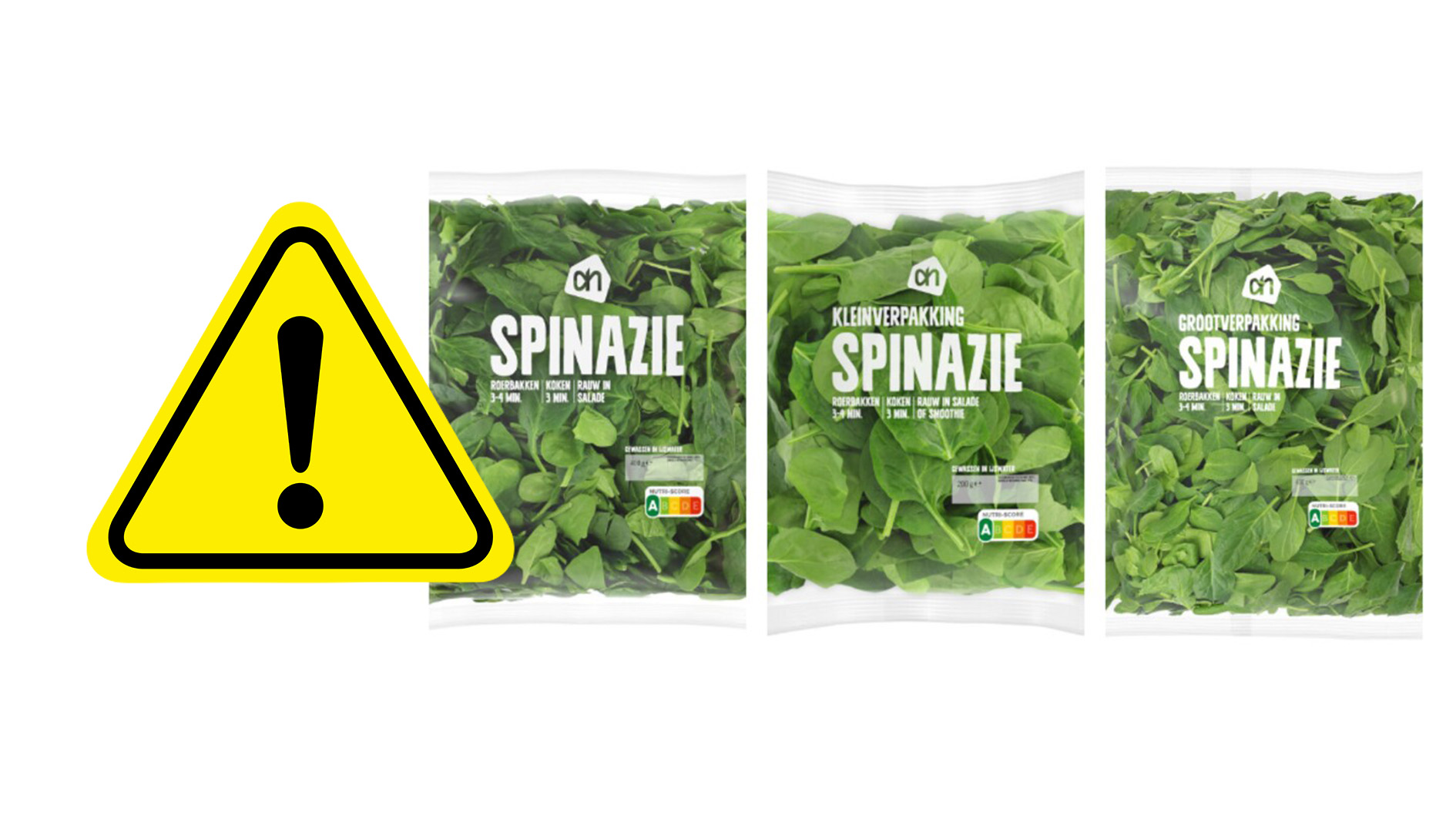 Terugroep Spinazie Terugroep Spinazie