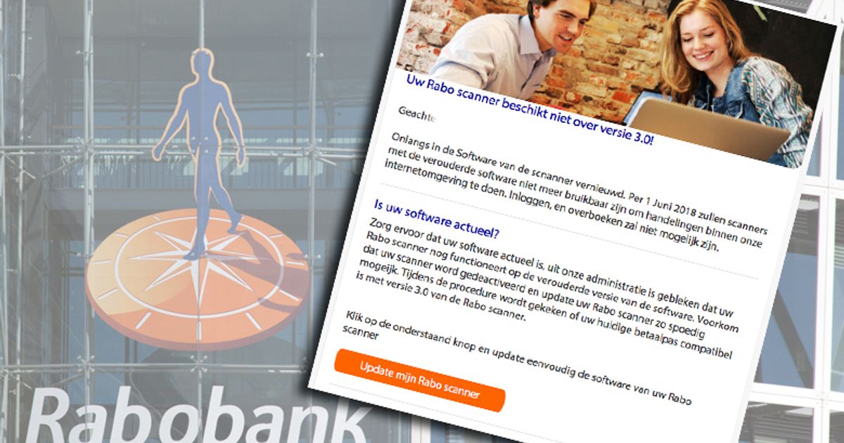 Let op: valse e-mail 'Rabobank' over Rabo Scanner | Radar